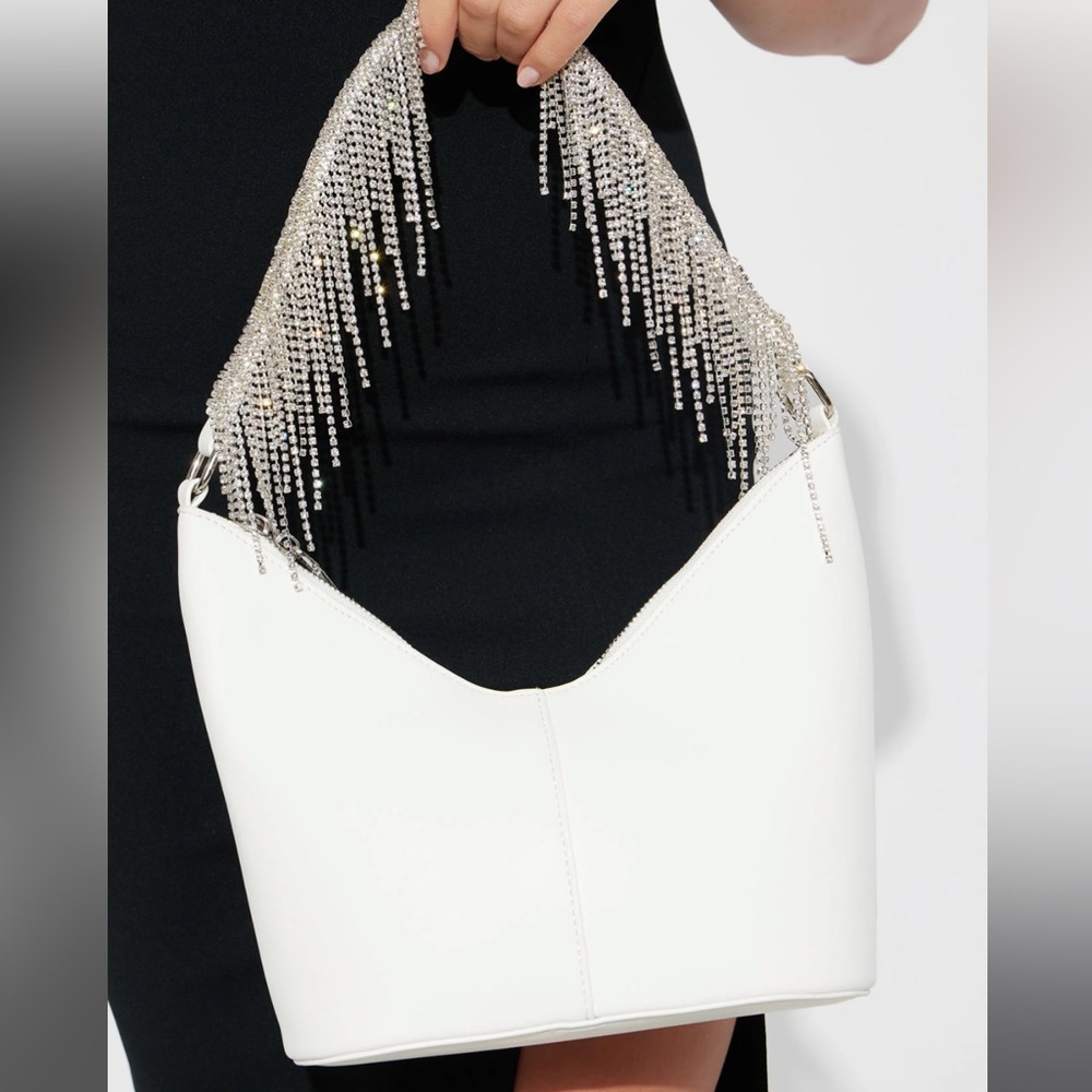 Dripping in rhinestone bag 🤍✨